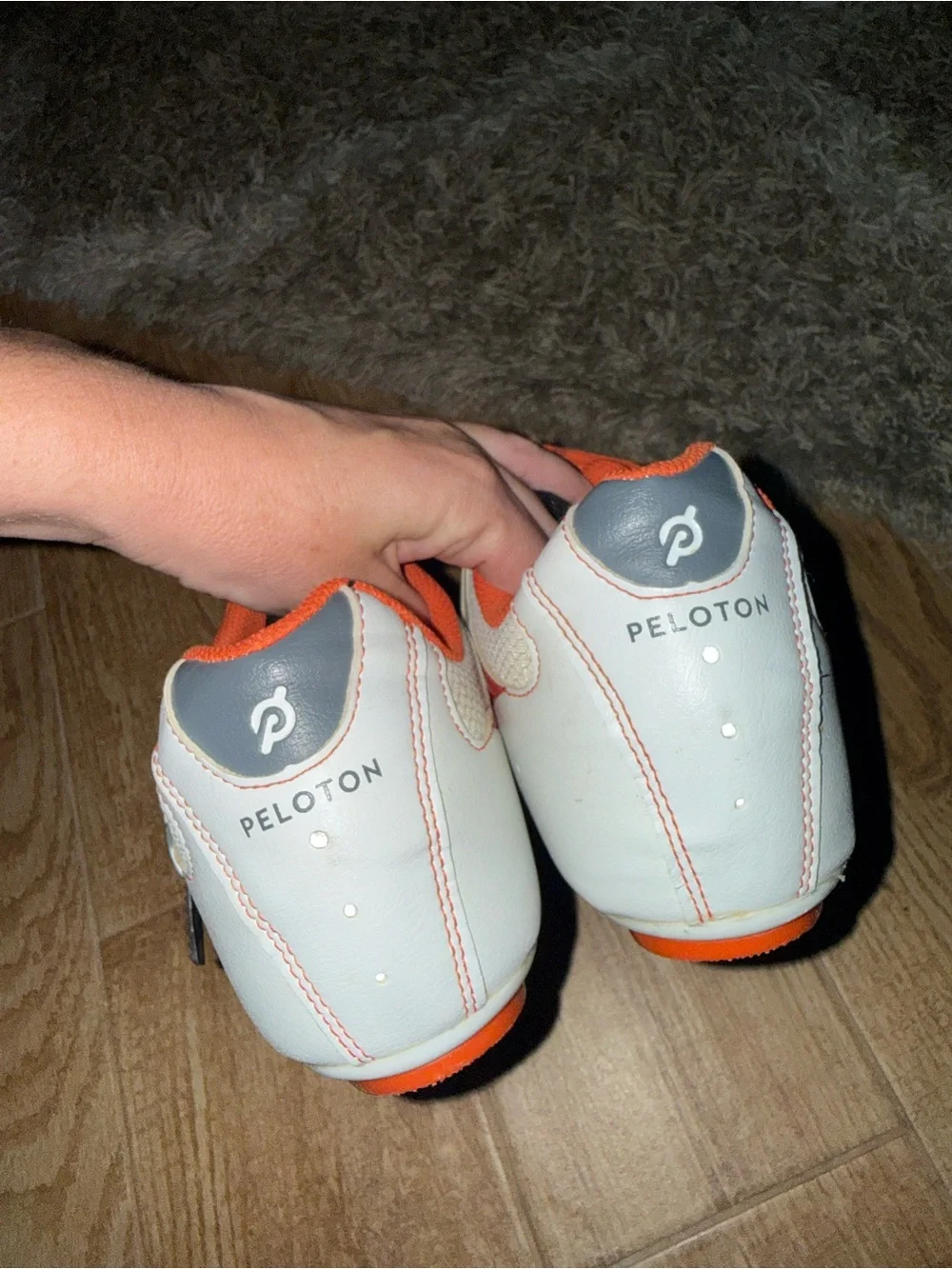 Peloton white Cycling Shoes Mens 47 US 13 Logo Sports bicycle 🚲